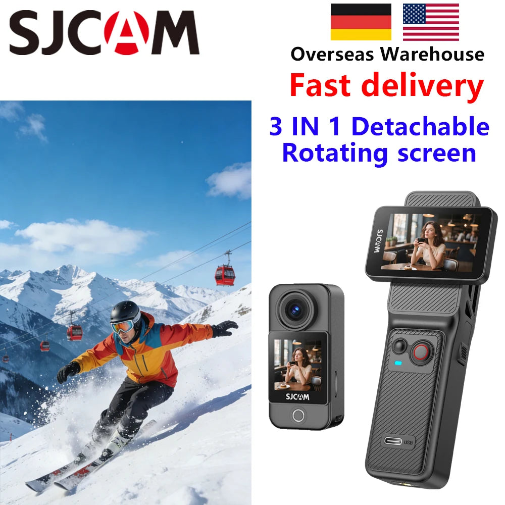 SJCAM C400 4K Pocket Camcorder With Stabilization WiFi