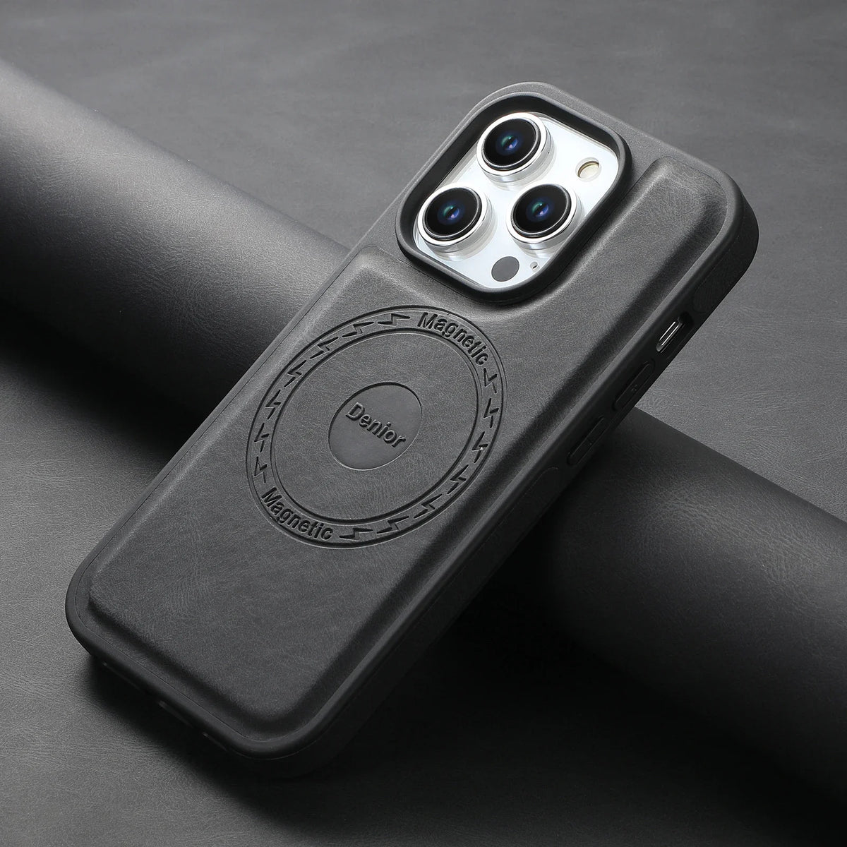 Licoers Magnetic Leather Case With Camera Protection For iPhone