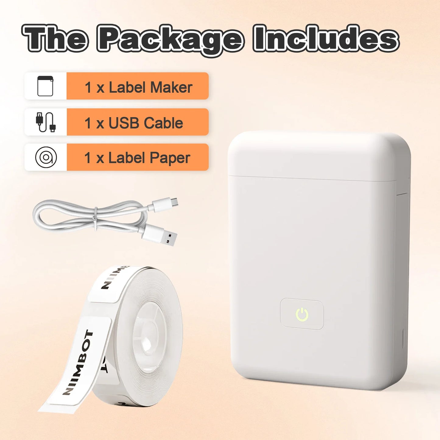 TakeYou Mini Portable Thermal Printer Label Maker Wireless Bluetooth