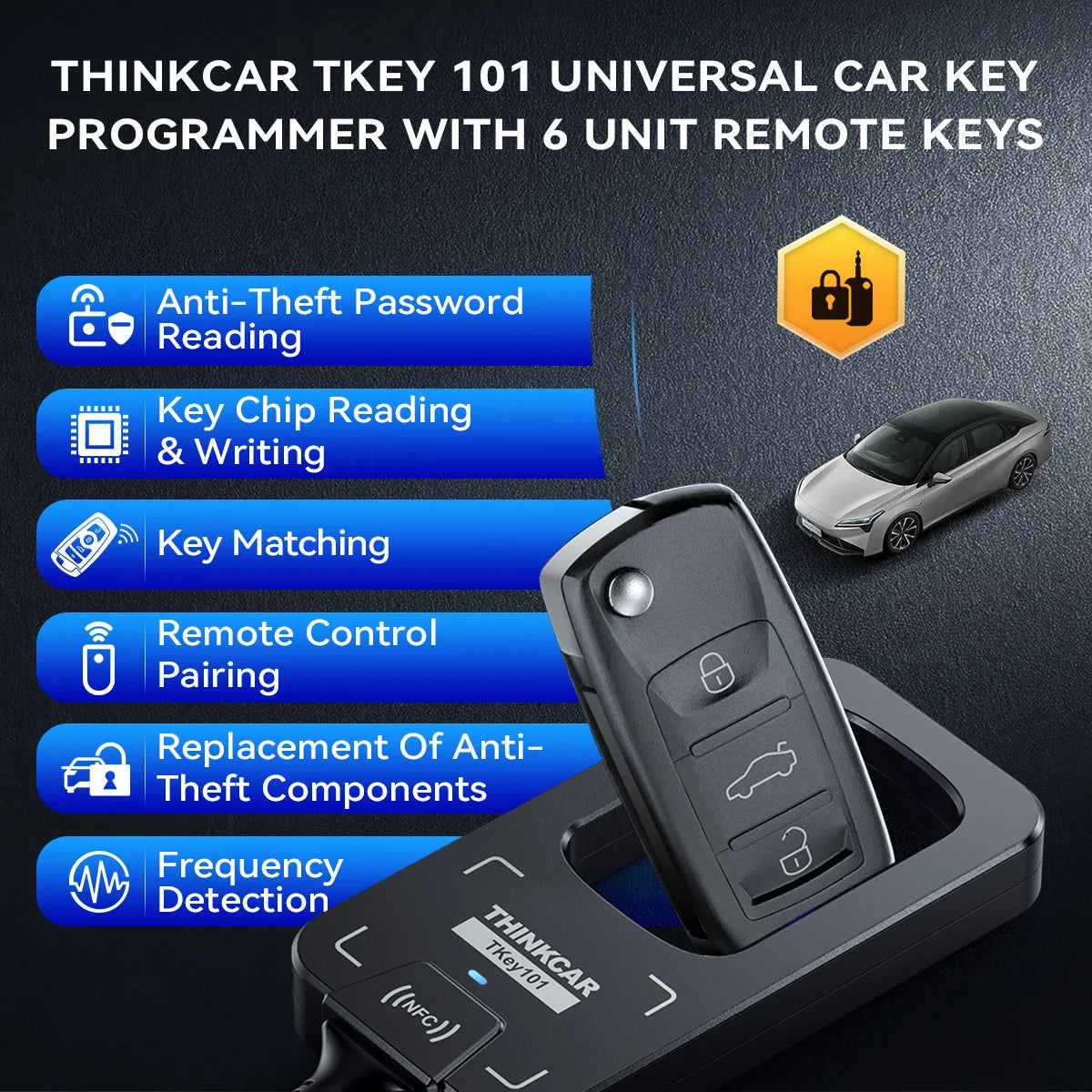 MUCAR Thinkcar TKey101 Universal Car Key Programmer