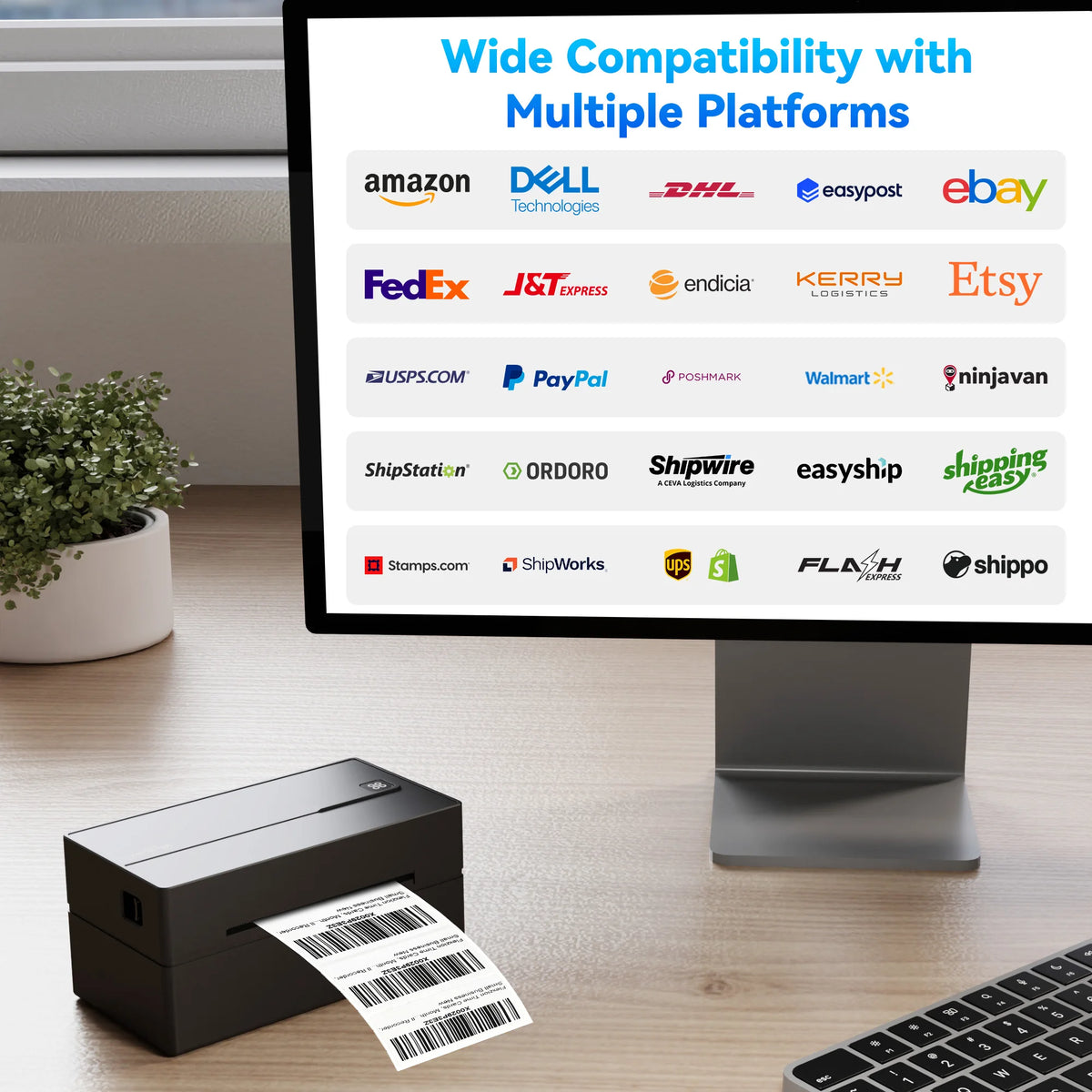PeriPage Bluetooth Thermal Shipping Label Printer For Windows And Mac