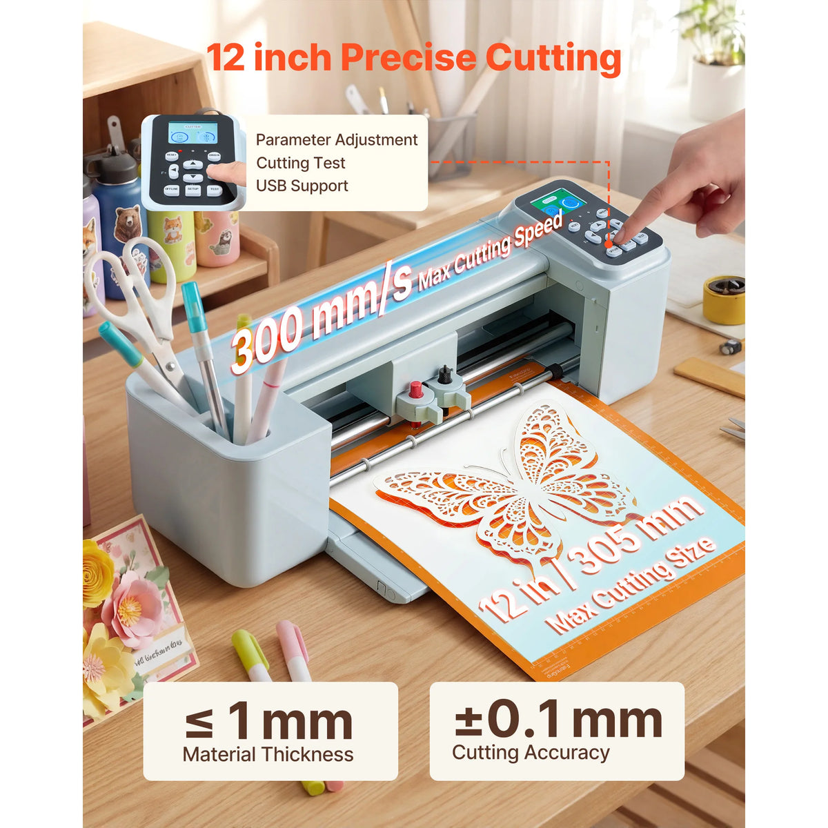 SucceBuy Screen Controlled Vinyl Cutting Machine For Crafting Projects