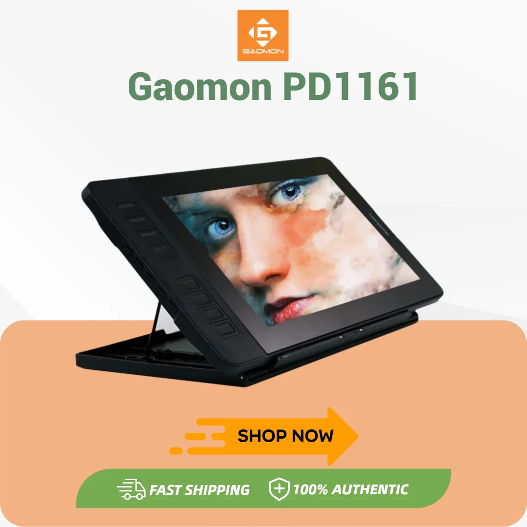 GAOMON PD1161 Graphics Drawing Display Monitor With Battery Free Pen