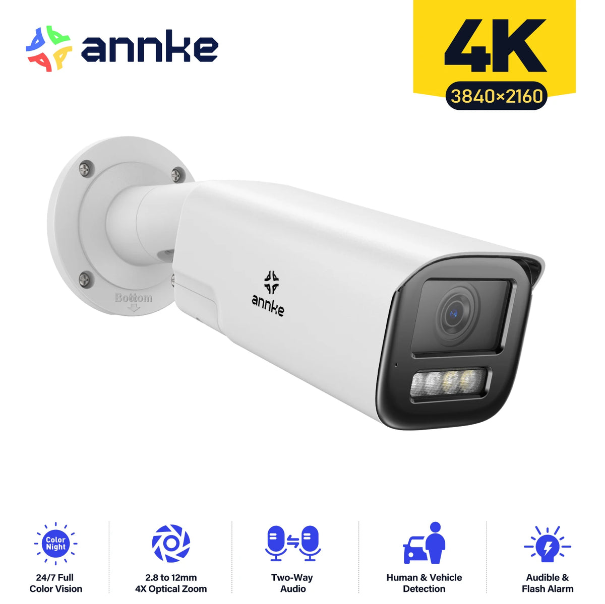 Annke 4K 8MP Smart Dual Light Varifocal IP67 Network Camera