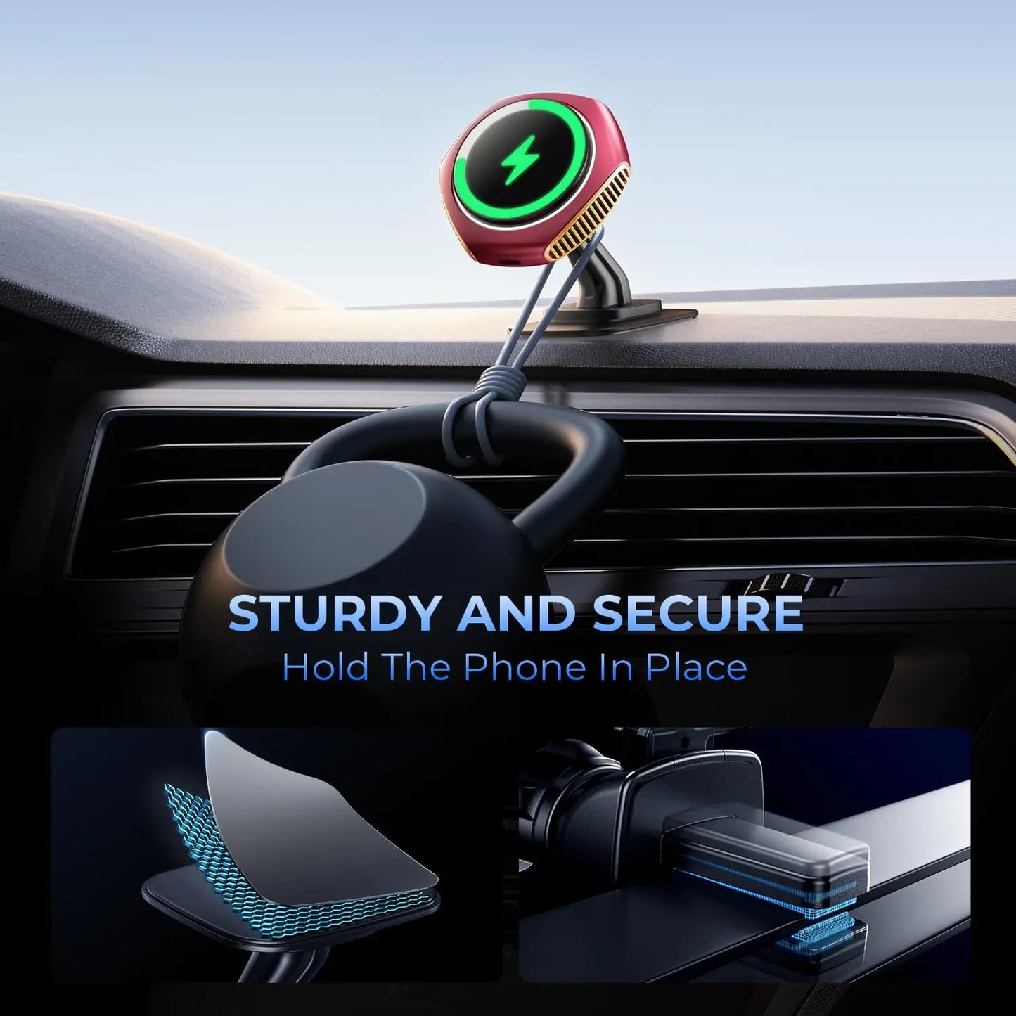 XMSJ MagSafe Car Mount Charger 15W For iPhone Pro Max