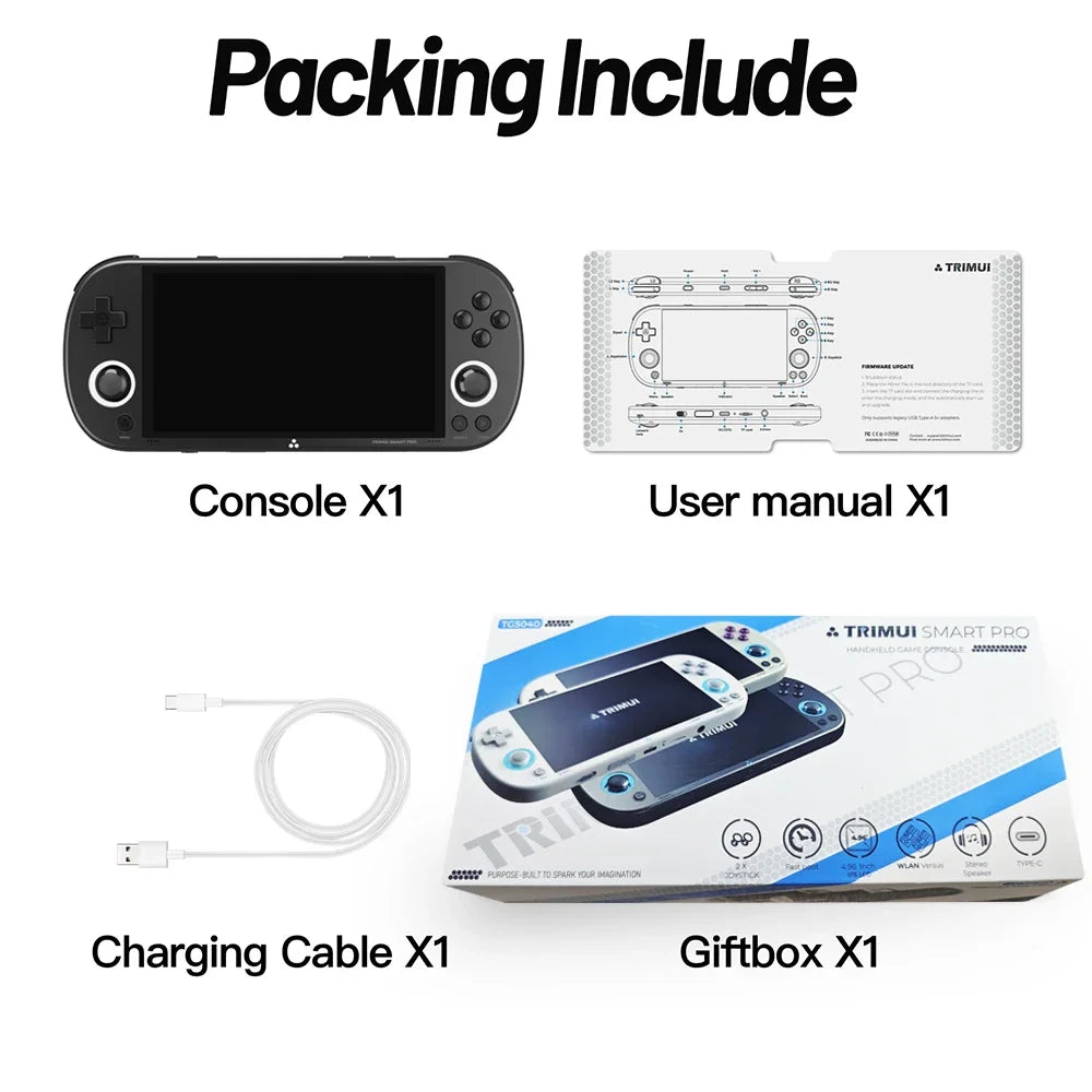 Trimui Smart Pro Handheld Game Console Linux System RGB Lighting
