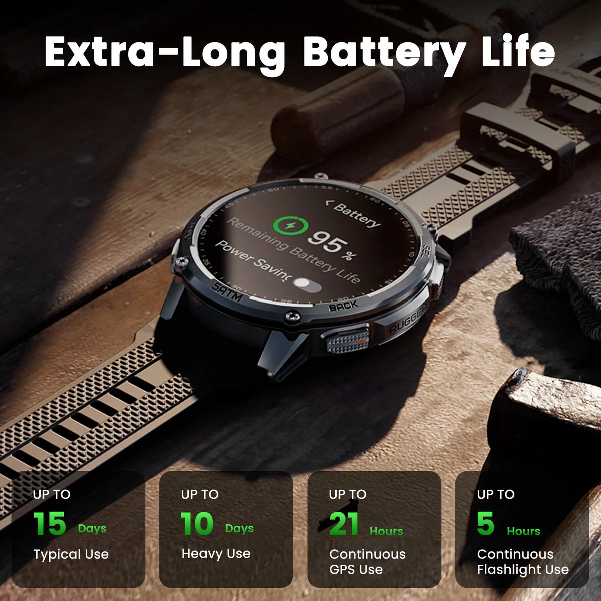 Kospet Tank T4C Rugged Smartwatch With Dual Band GPS Support
