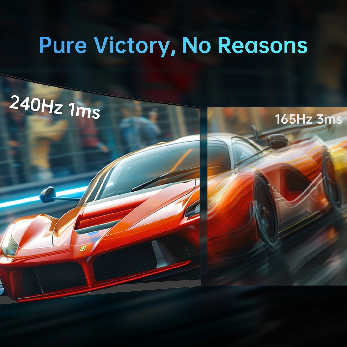 KTC 240Hz Curved Gaming Monitor HDR10 FreeSync HDMI DP USB