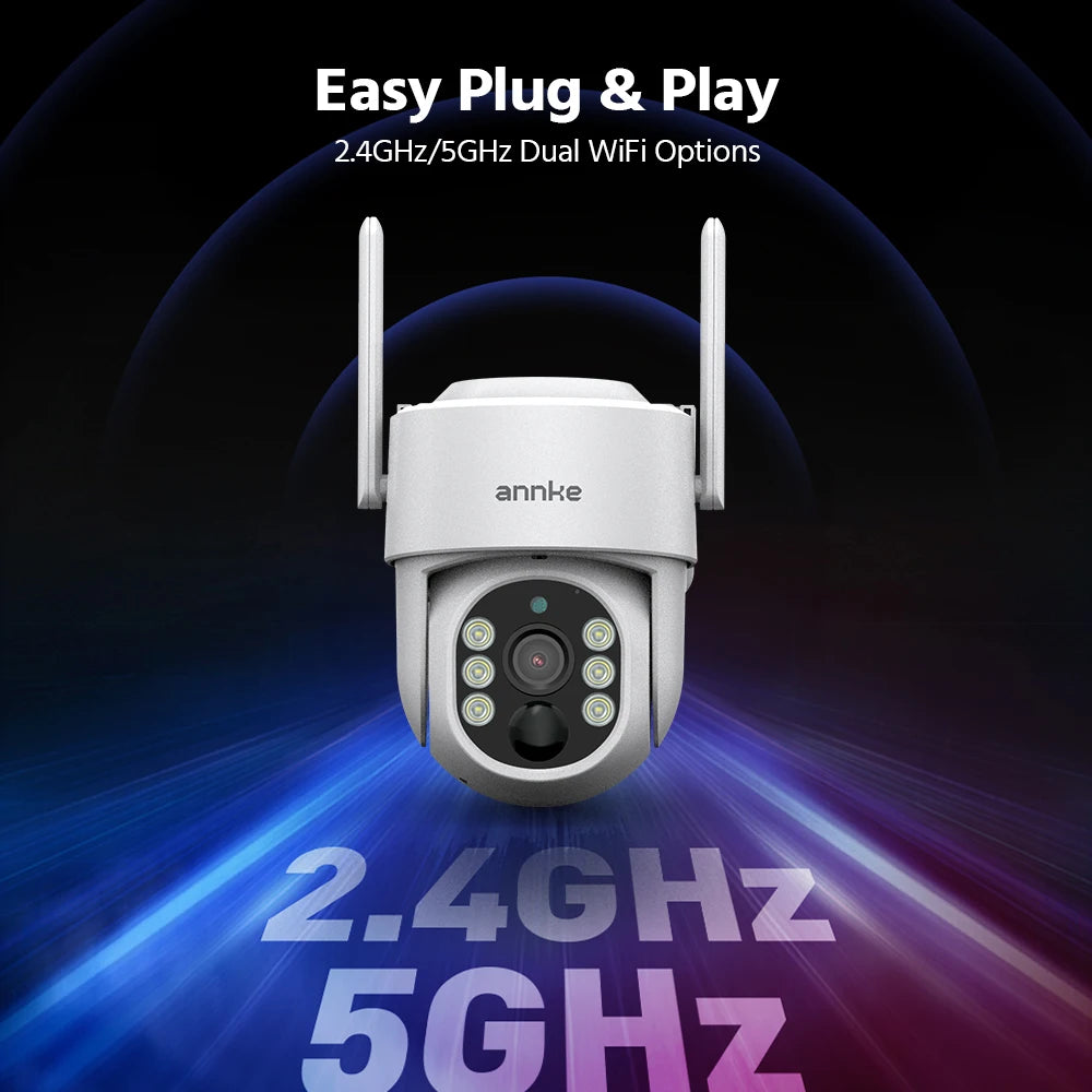Annke 4MP Solar Wireless Security Camera With PIR Human Detection