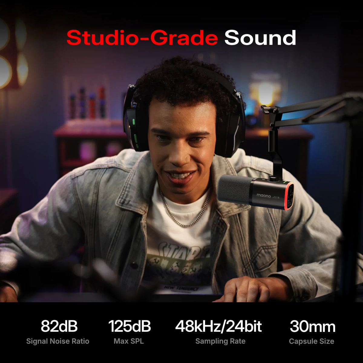 Maono Pd100w Dynamic Usb Microphone For Gaming Streaming Podcast