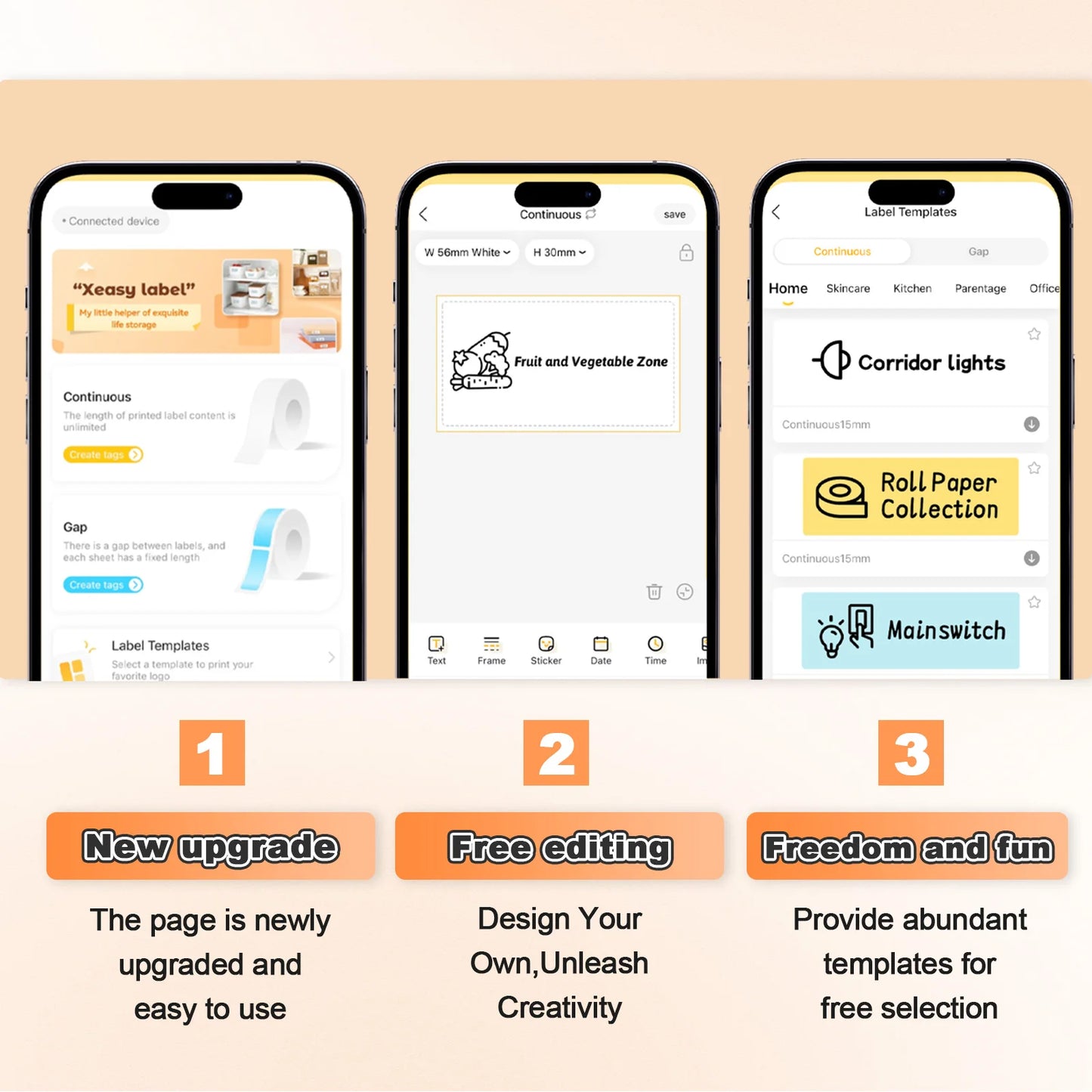 TakeYou Mini Portable Thermal Printer Label Maker Wireless Bluetooth