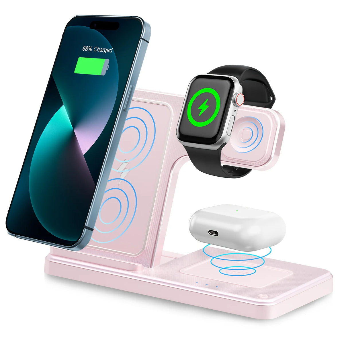 3 In 1 Foldable Magnetic Wireless Charger For Apple Devices