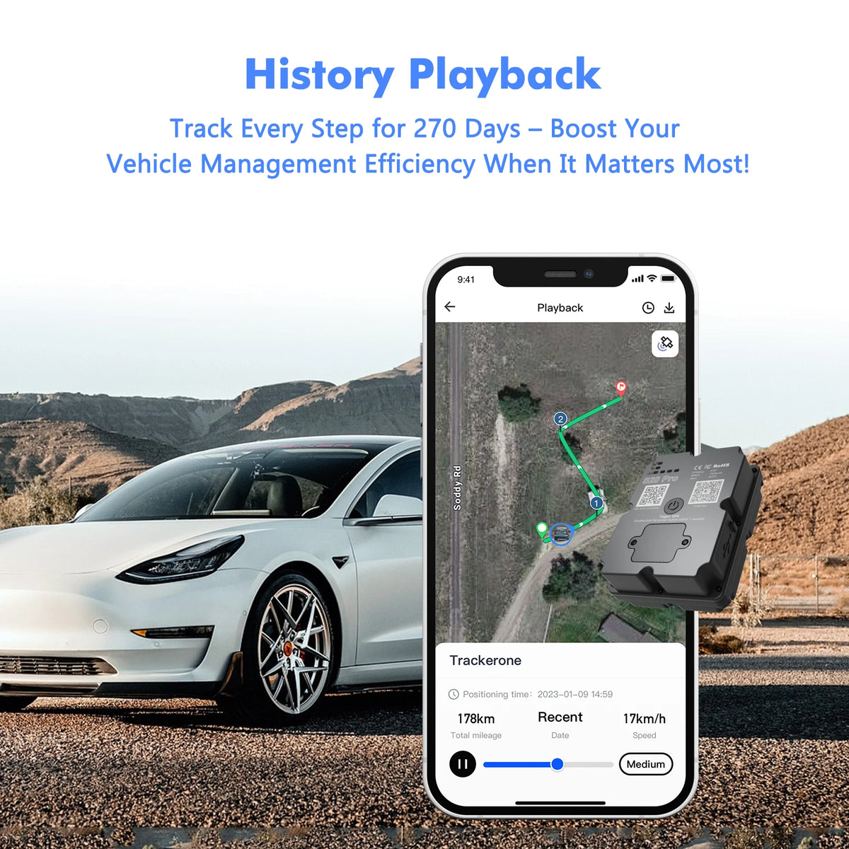 Wanwaytech 4G Real Time GPS Vehicle Tracker With Geofencing