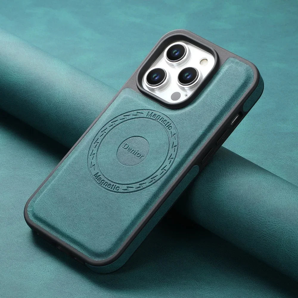 Licoers Magnetic Leather Case With Camera Protection For iPhone