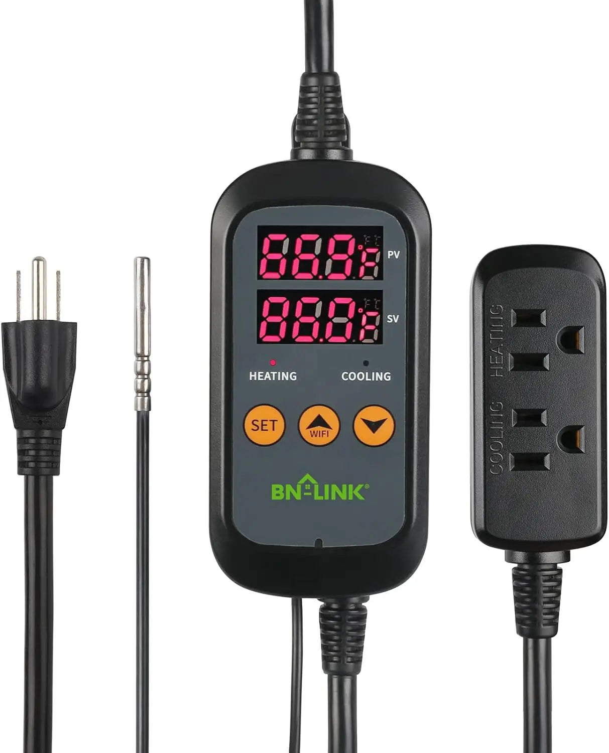 Smart WiFi Temperature Controller For Heating And Cooling Alexa Compatible