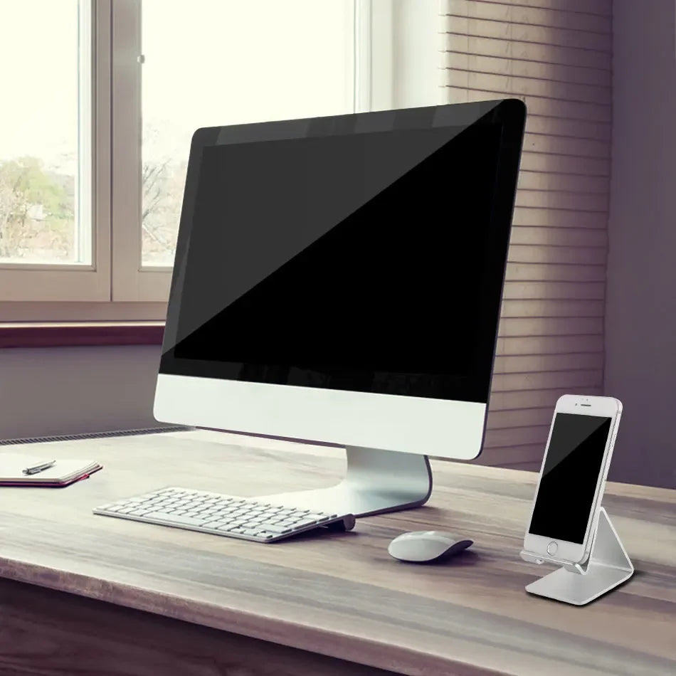 Universal Aluminum Foldable Desk Holder Stand For Phone And Tablet
