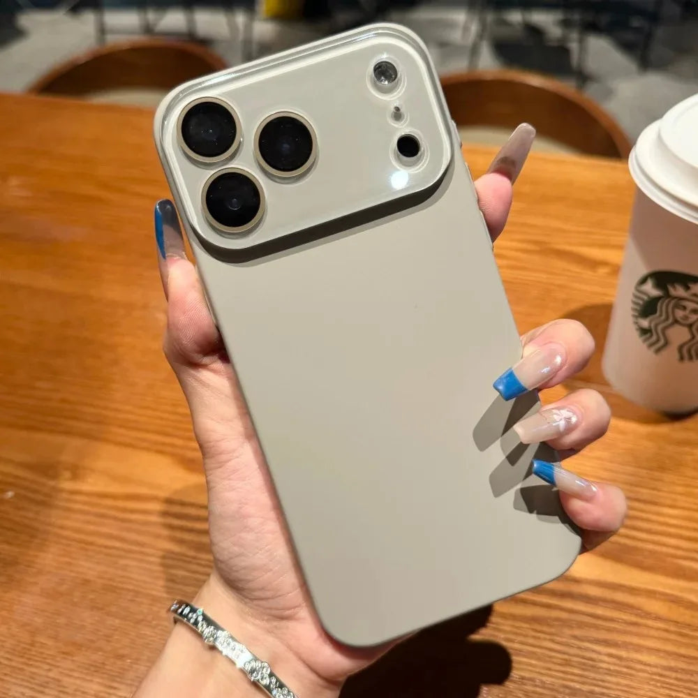 Shockproof Matte Glass Window iPhone Case