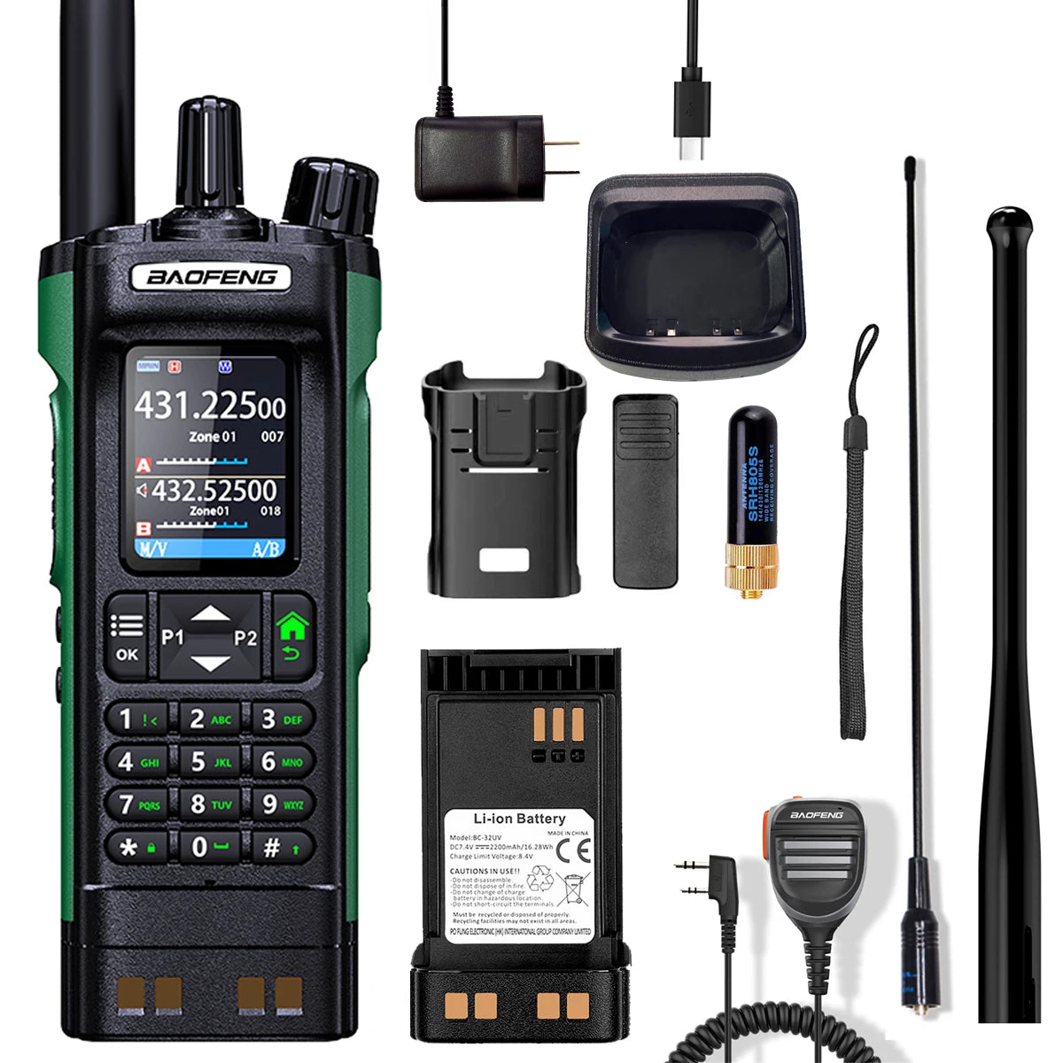 Baofeng DM32 DMR GPS Walkie Talkie 10W Two Way Radio