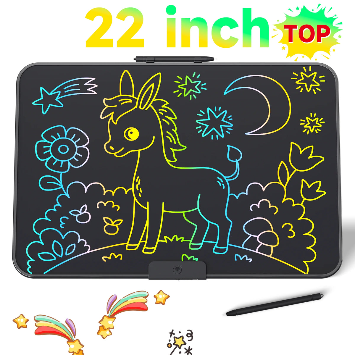 Rechargeable LCD Writing Tablet Electronic Drawing Board Kids Digital Doodle