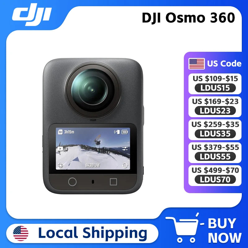 DJI Osmo 360 Native 8K Video Camera With Advanced Stabilization