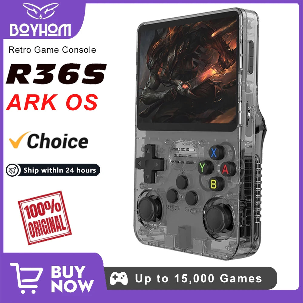 BOYHOM R36S Retro Handheld Game Console Linux System 256GB