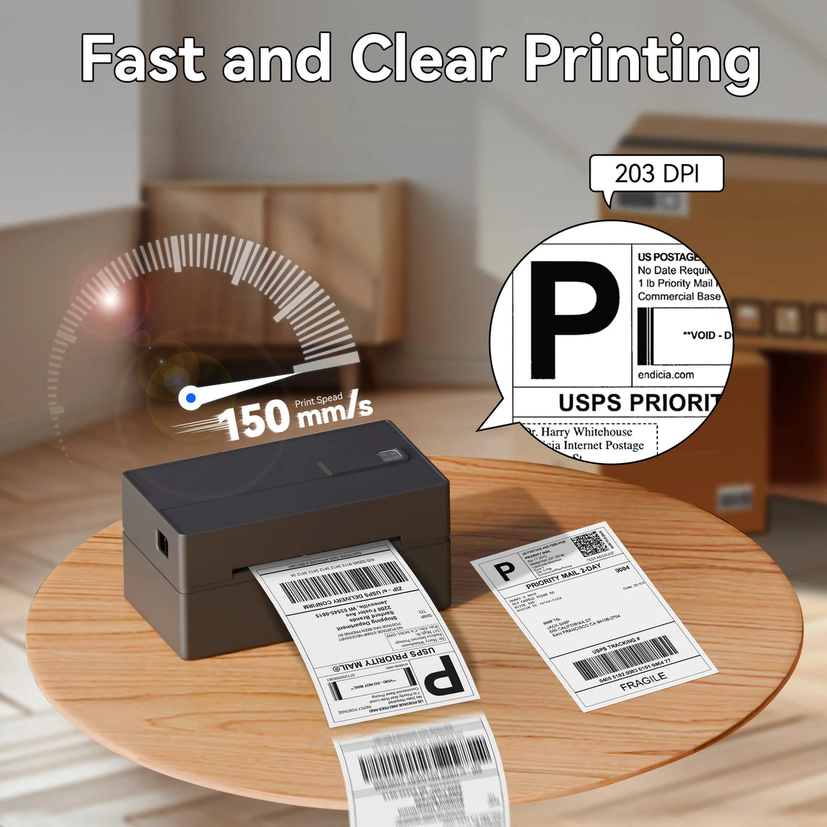 PeriPage Bluetooth Thermal Shipping Label Printer For Windows And Mac