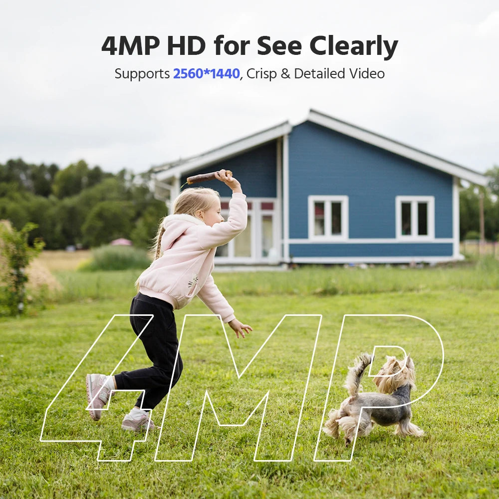 Annke 4MP Solar Wireless Security Camera With PIR Human Detection