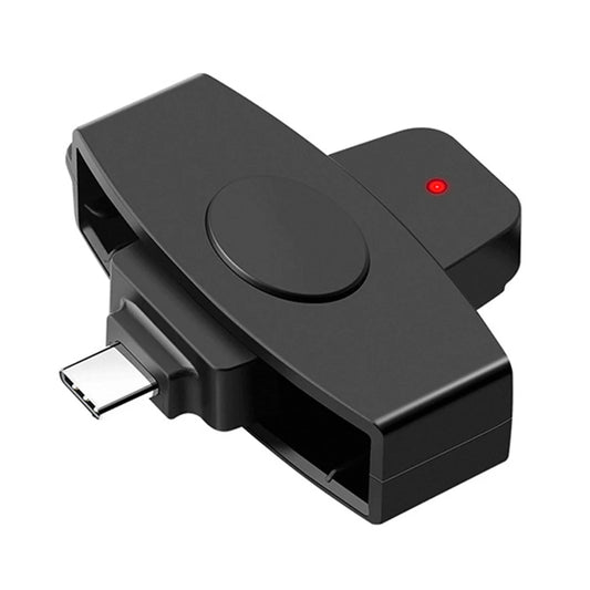 VKTECH Type C Smart Card Reader Portable CAC for Windows