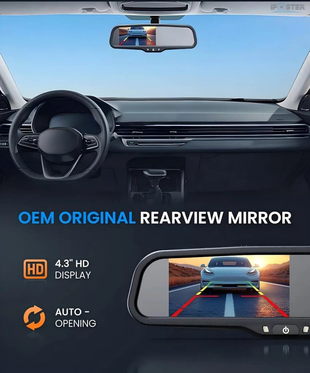 iPoster Rear View Car Monitor TFT LCD Screen Display
