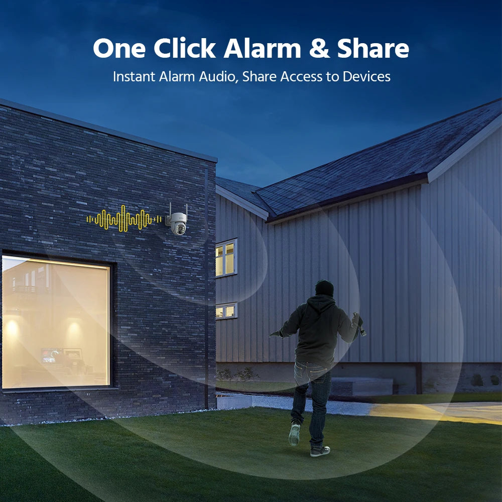 Annke 4MP Solar Wireless Security Camera With PIR Human Detection