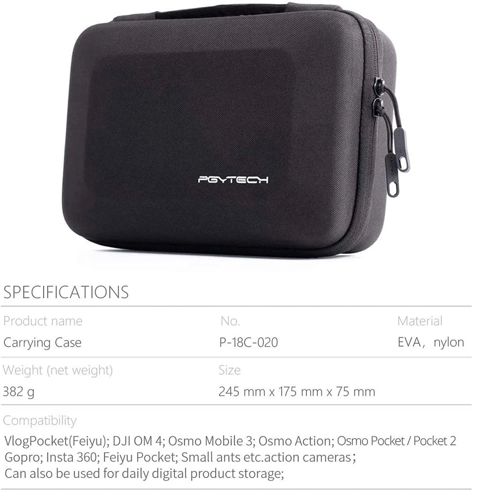 Pgytech Waterproof Carrying Case For DJI Osmo Pocket Cameras