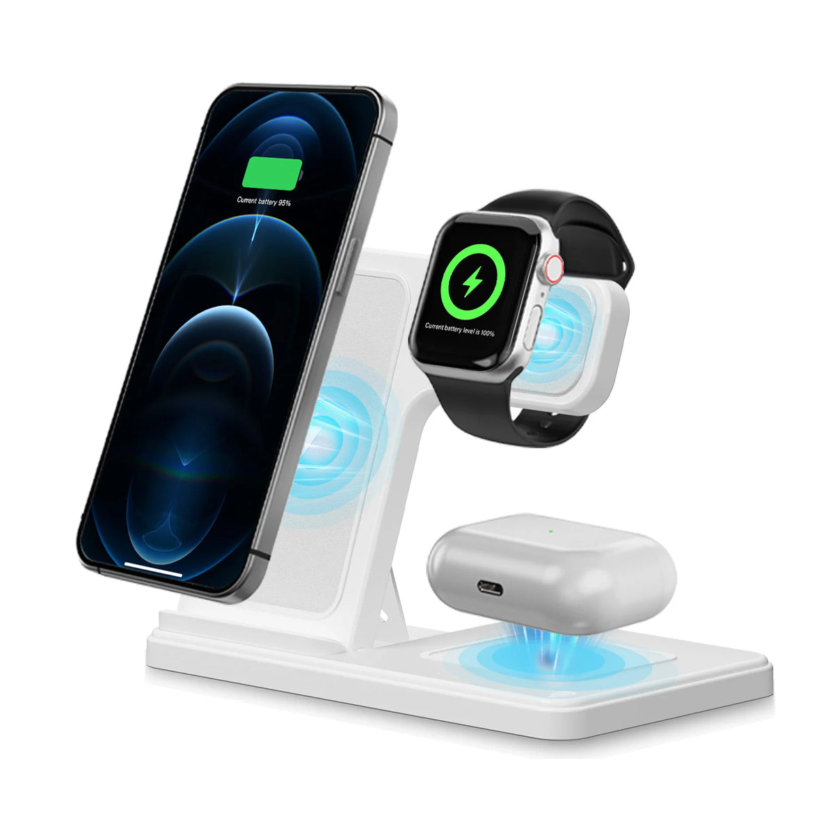 3 In 1 Foldable Magnetic Wireless Charger For Apple Devices