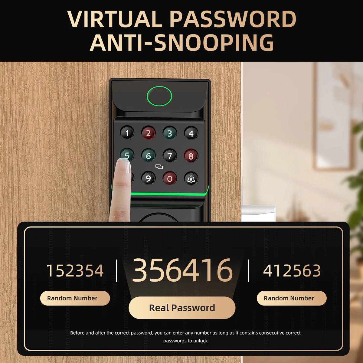Viladepot Smart Fingerprint Door Lock With App Control And Keypad