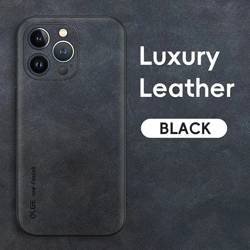 DIXSG Leather Phone Case For iPhone 11 12 13 14 15 16 17 Pro Max