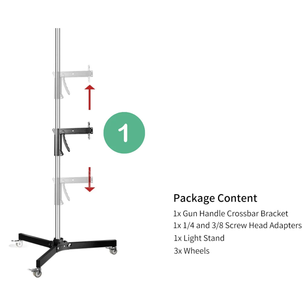 SH Heavy Duty Stainless Steel Photography Lighting Stand Tripod