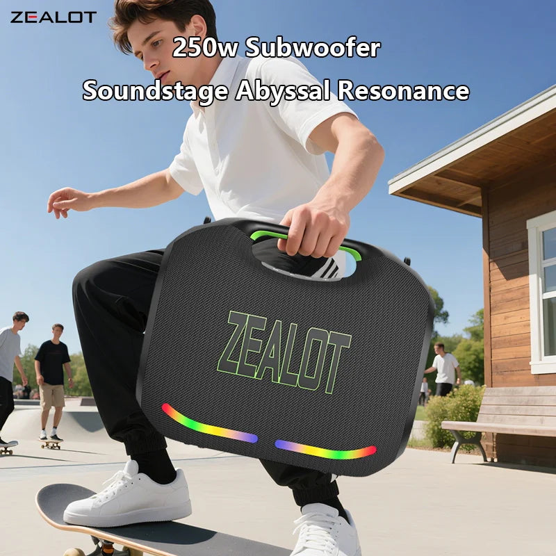 ZEALOT ZE21 250W Wireless Portable Speaker 48000mAh Battery