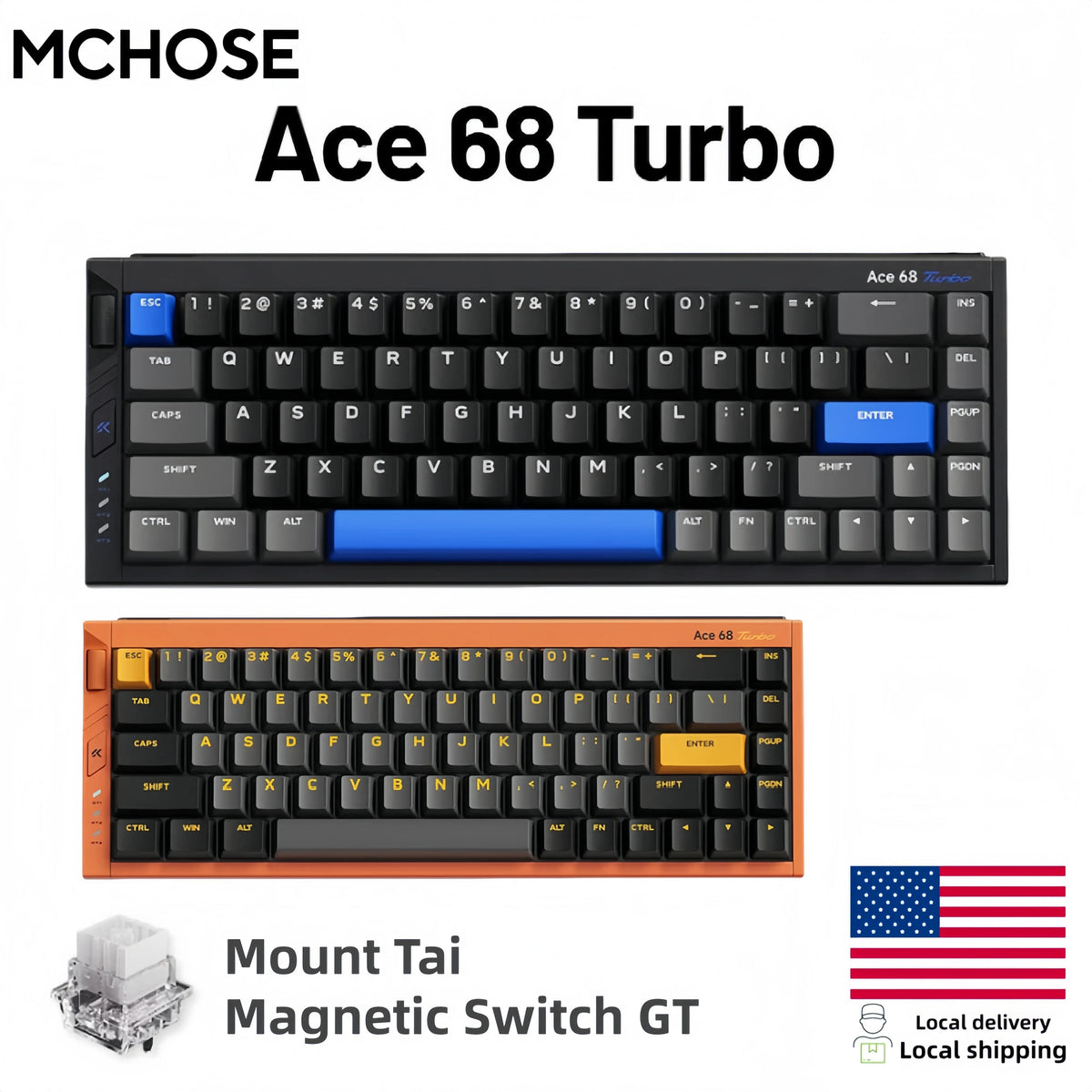 MCHOSE Ace68 Turbo Wired Magnetic Switch 68 Key Mechanical Keyboard