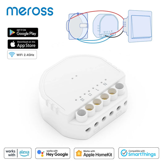 Meross In Wall DIY Switch WiFi HomeKit Alexa