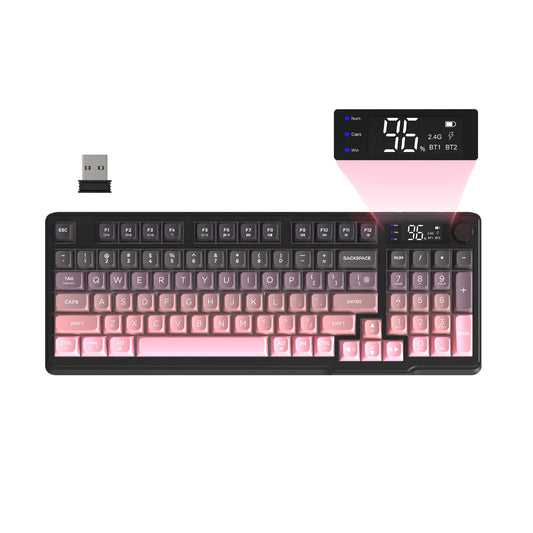 Attack Shark Wireless Gaming Keyboard With Integrated Display Screen
