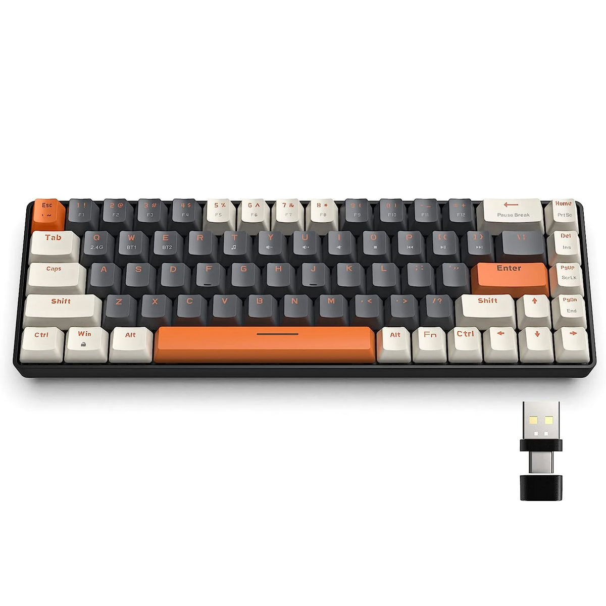 Attack Shark 68 Key Dual Mode Mechanical Keyboard Hot Swappable