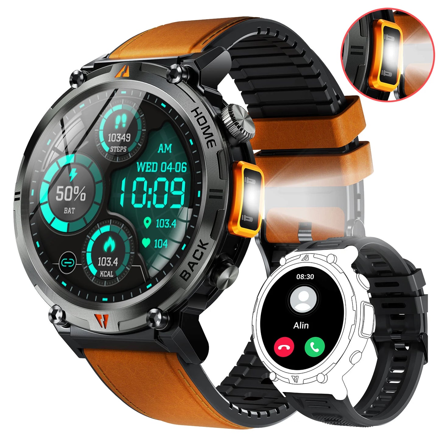 EIGIIS KE3 Smartwatch Bluetooth Call Full Touch Screen