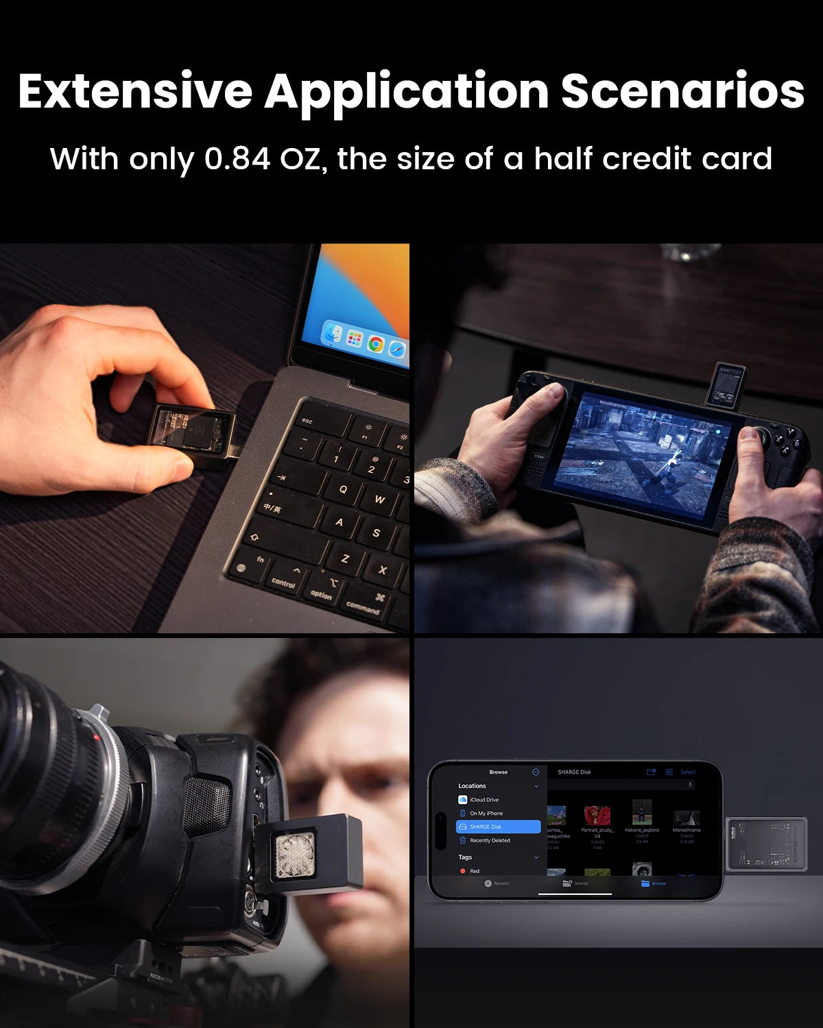 Sharge Nvme M2 Ssd Enclosure 10Gbps Portable Cooling Case