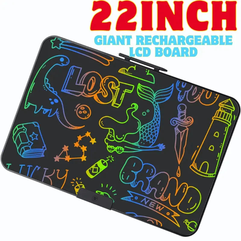 Rechargeable LCD Writing Tablet Electronic Drawing Board Kids Digital Doodle